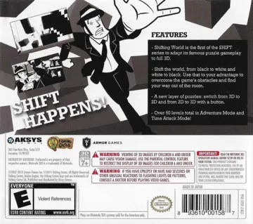 Shifting World (Usa) box cover back